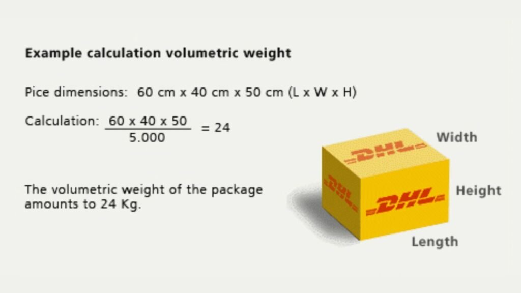 Kalkulator Berat Dimensi DHL
