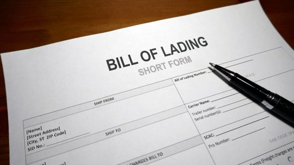 What is a bill of lading?