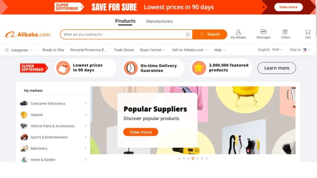 Choose products on Alibaba - DY Global Logistics Chins