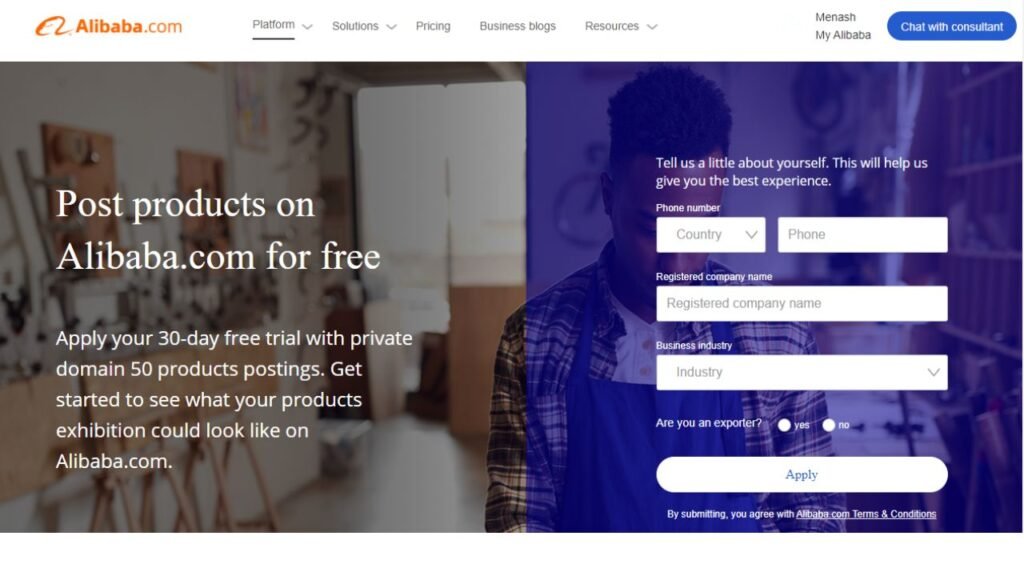 You can also register as a seller on Alibaba and get customers.