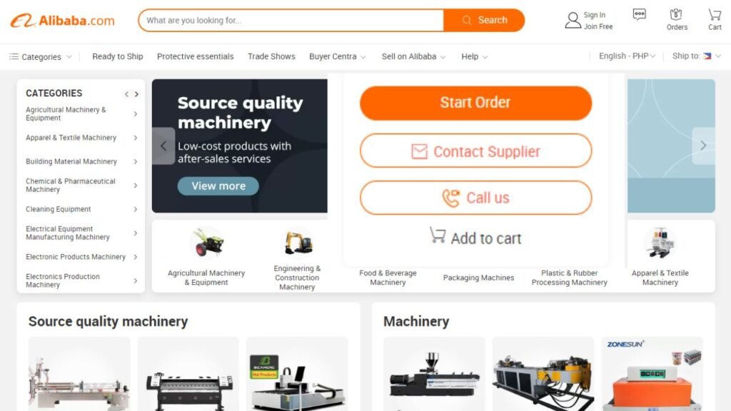 Place your order - Alibaba
